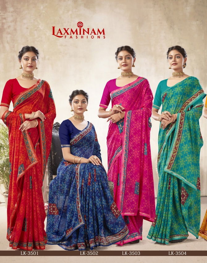 Geetika By Laxminam Printed Daily Wear Sarees Catalog
